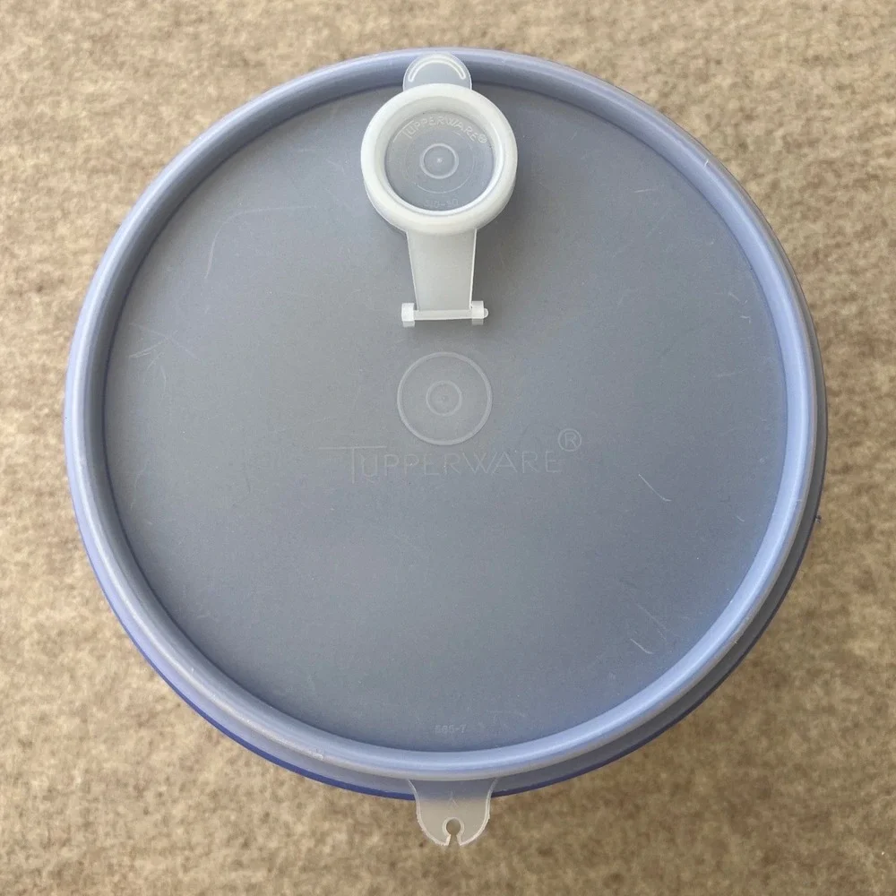 Tupperware Jumbo Canister 20 Cup 5 Qt Round 254-9 Flip Top Pour Spout